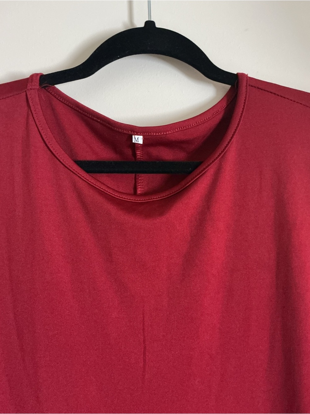 Classic Red Crewneck maxi dress